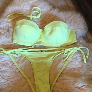 J Crew Yellow bikini swimsuit